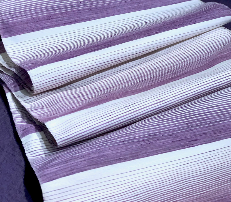 貝紫の着物と帯