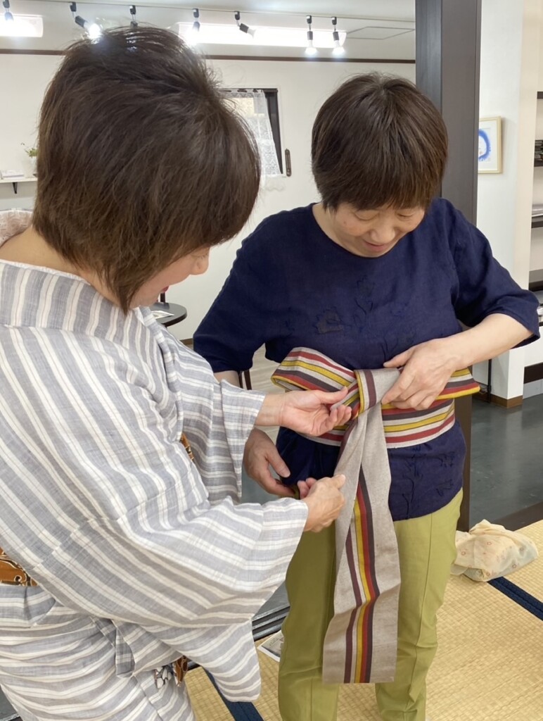 8月の着方レッスン🎐