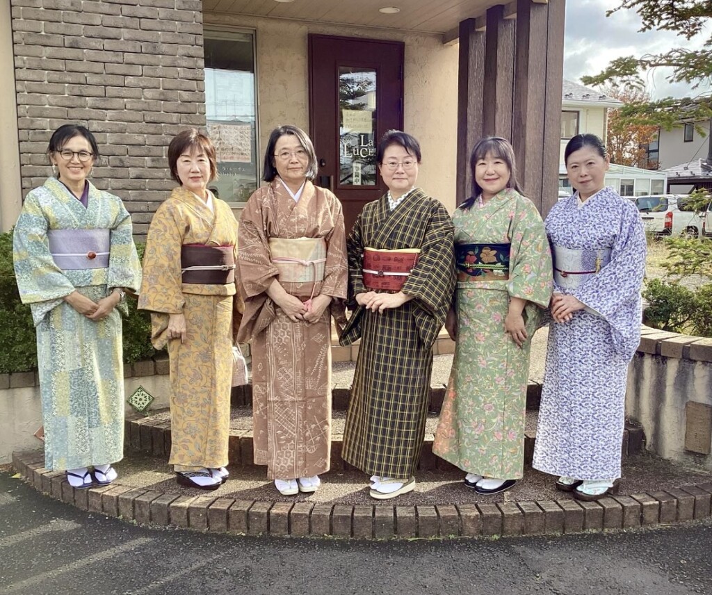 着物でイタリアン